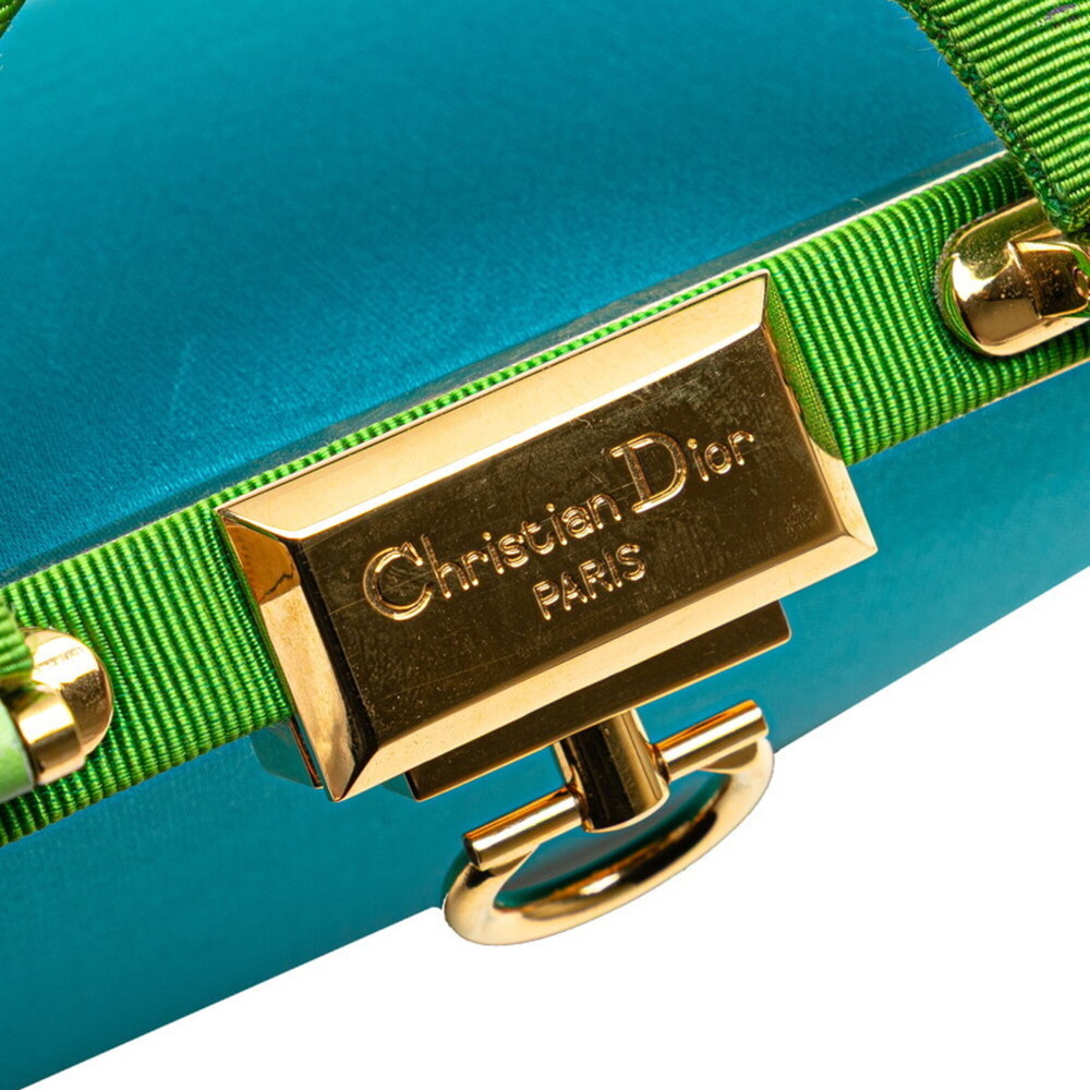 CHRISTIAN DIOR Blue Canvas Shoulder Bag - Picture 5 of 9